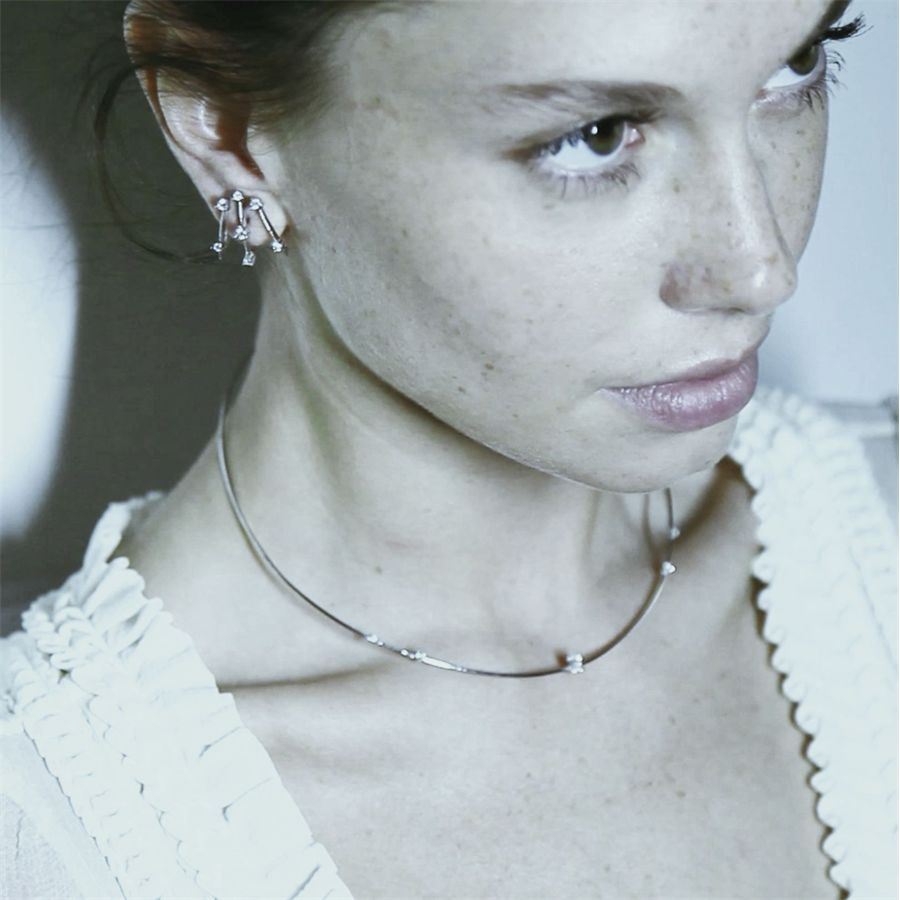 3 element 'Balance' earringsin white gold  BALANCE | OR3AU18B CT 0,56